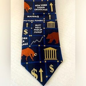Broker Stock Exchange Wall Street Finance Silk USA 57”